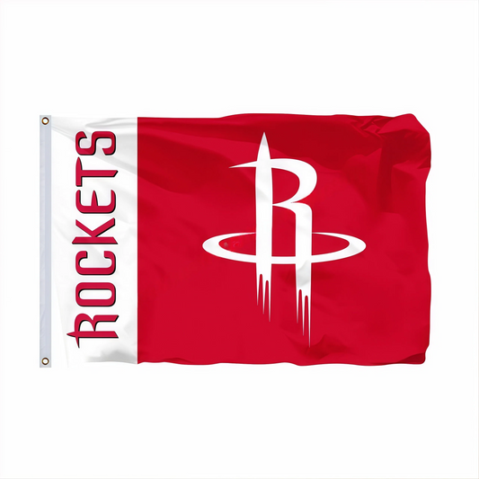 Houston Rockets Vintage Flag Custom Image