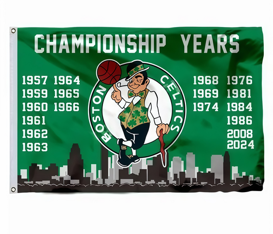 Boston Celtics Champion Flag Custom Image