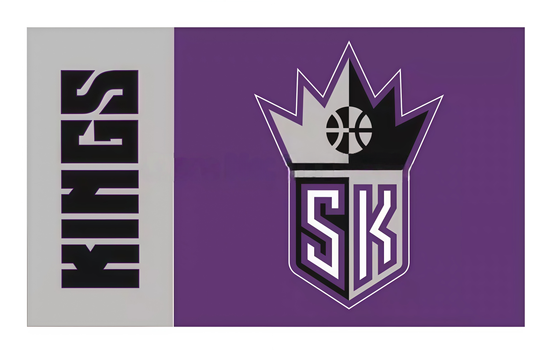 Sacramento Kings Retro Flag Custom Image