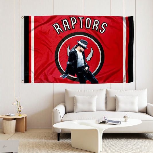 Michael Jackson X Toronto Raptors Red Flag Custom Image