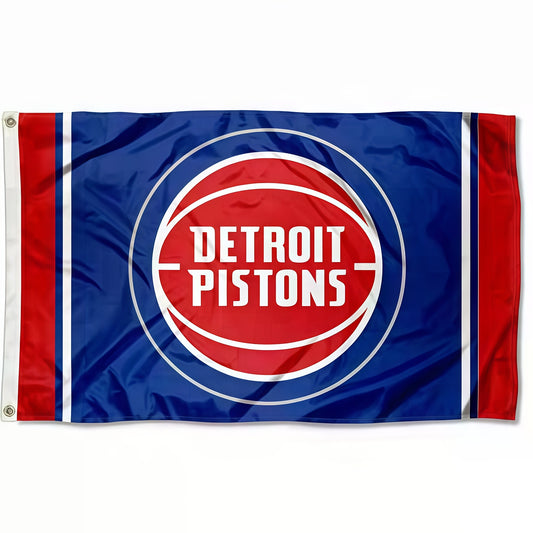 Detroit Pistons Classic Flag Custom Image