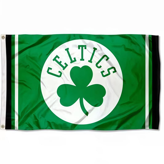 Boston Celtics Logo Flag Custom Image