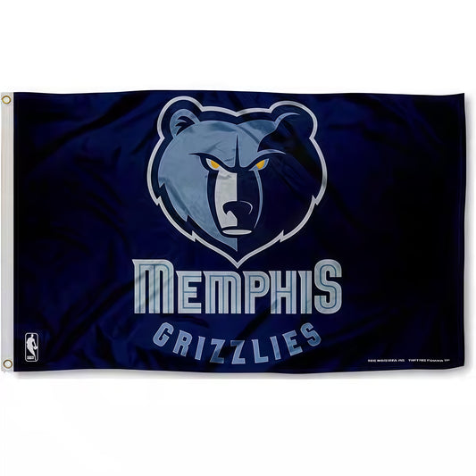 Memphis Grizzlies Retro Flag Custom Image
