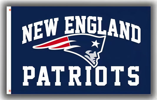 New England Patriots Blue Flag Custom Image