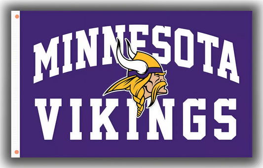 Minnesota Vikings Purple Flag Custom Image