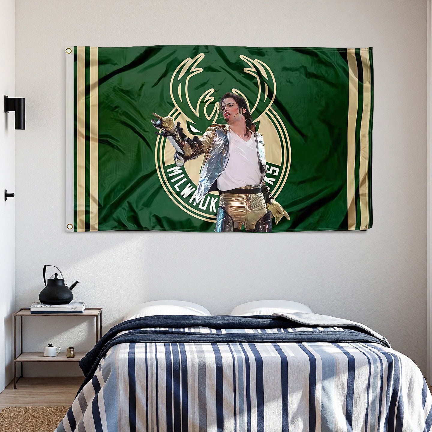 Milwaukee Bucks Green Flag Custom Image