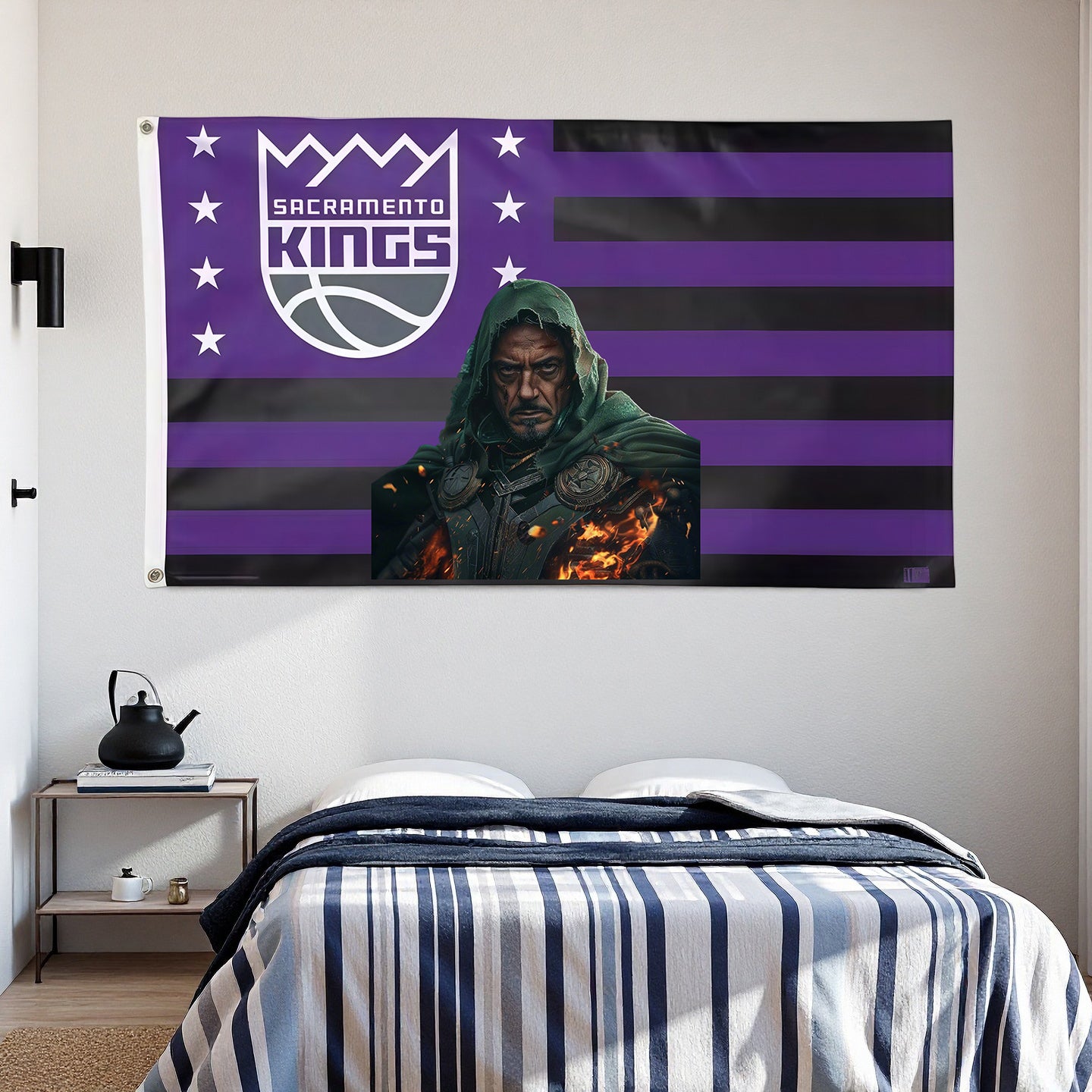 Sacramento Kings Vintage Flag Custom Image