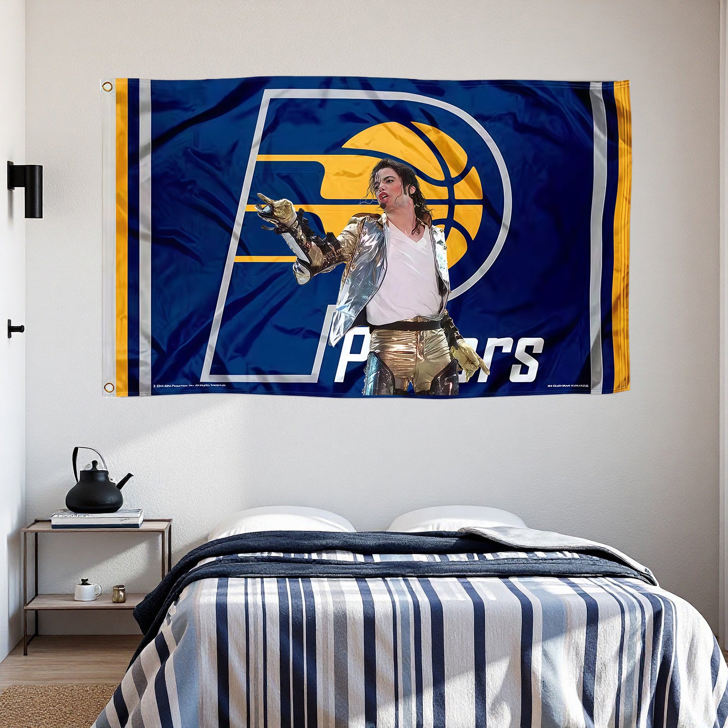 Indiana Pacers Blue Flag Custom Image