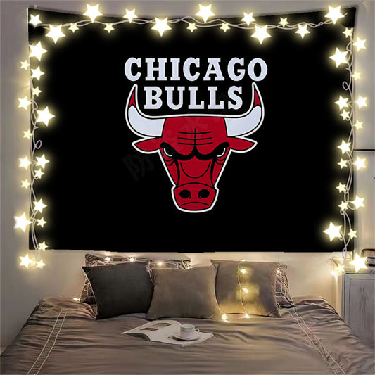Chicago Bulls Black Flag Custom Image