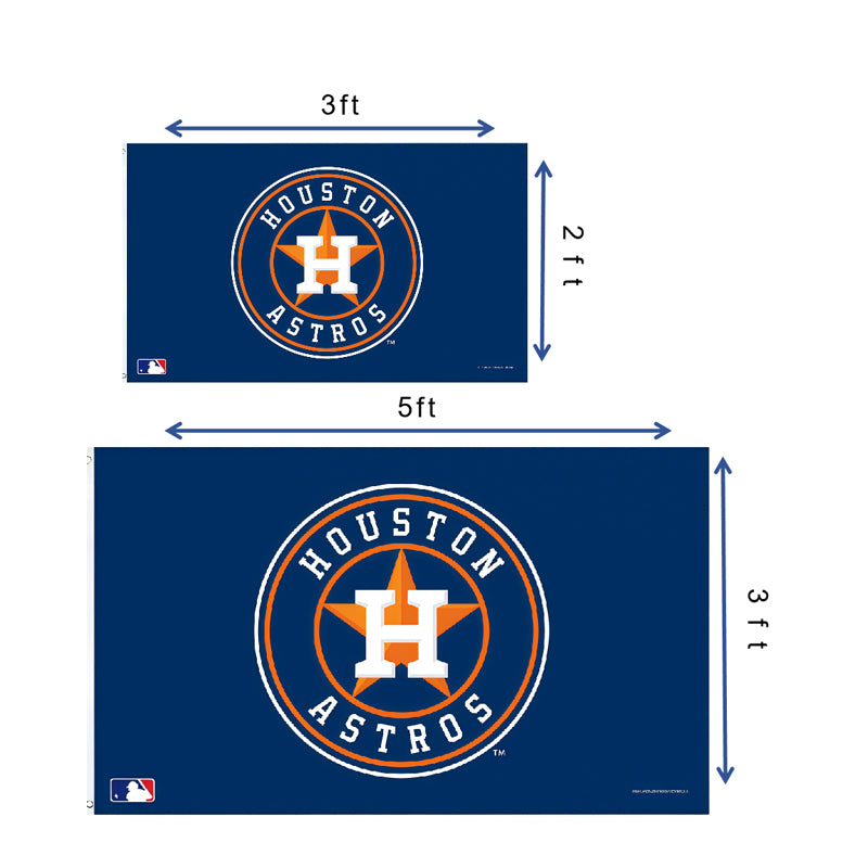 Houston Astros Black Flag Custom Image