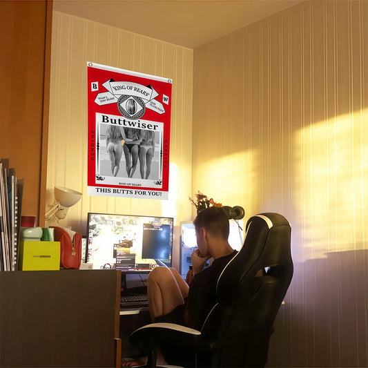 Buttwiser King Flag Custom Image