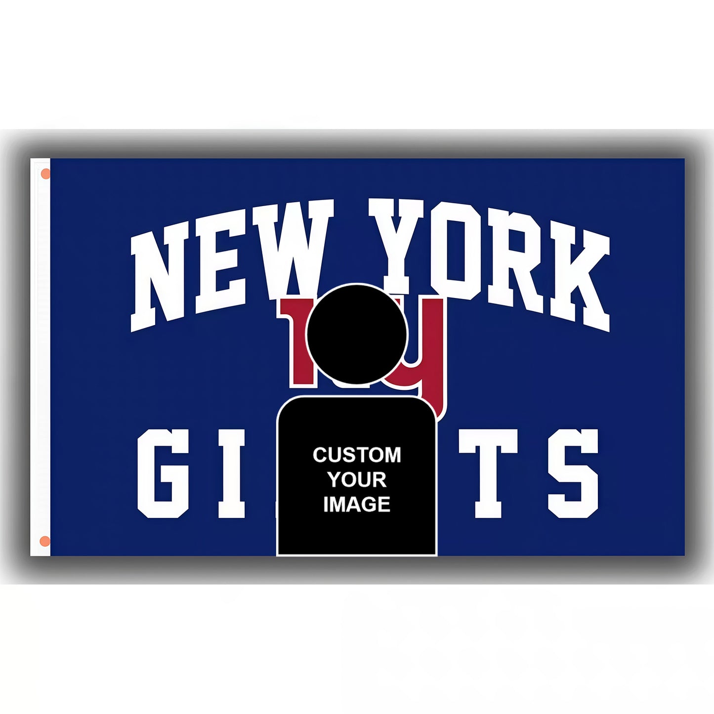 Sydney Sweeney X New York Giants Blue Flag Custom Image