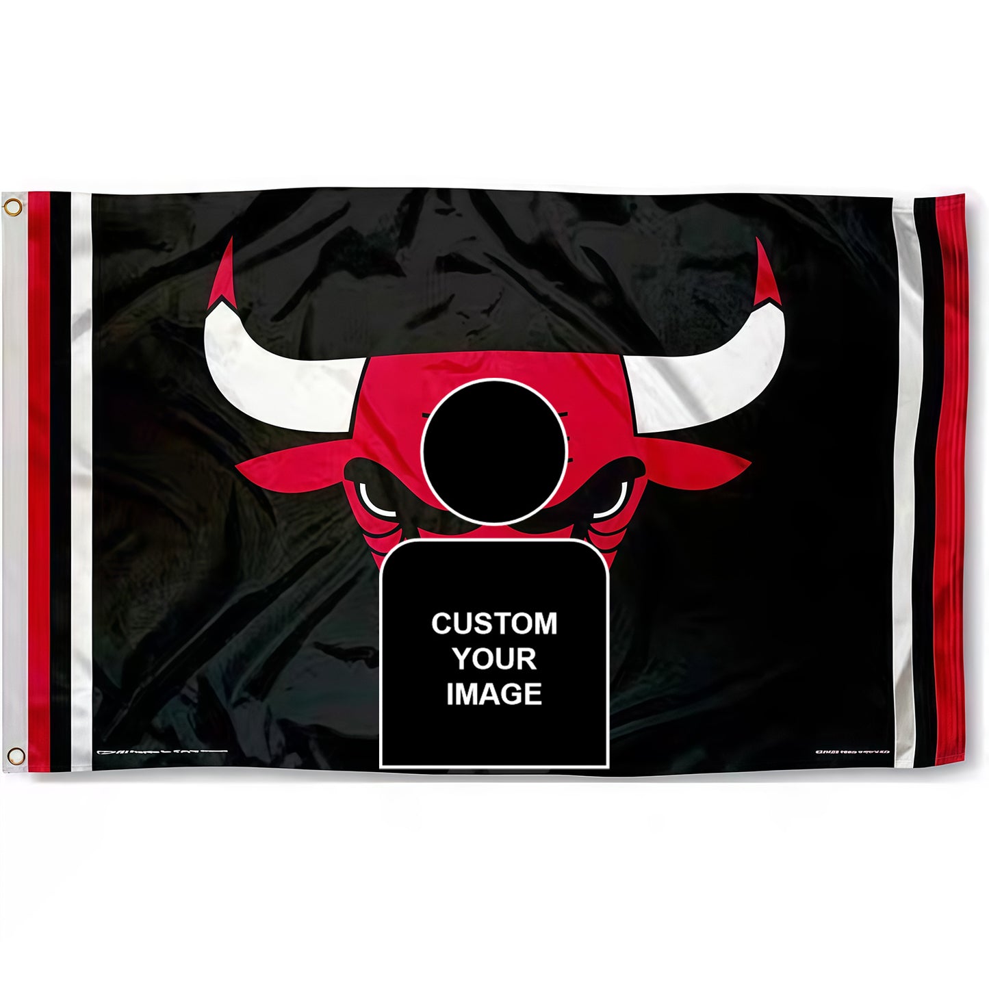 Michael Jackson X Chicago Bulls Black Flag Custom Image