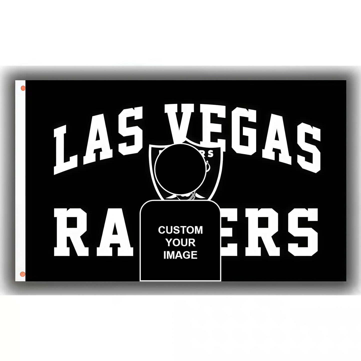 Sydney Sweeney X Las Vegas Raiders Black Flag Custom Image