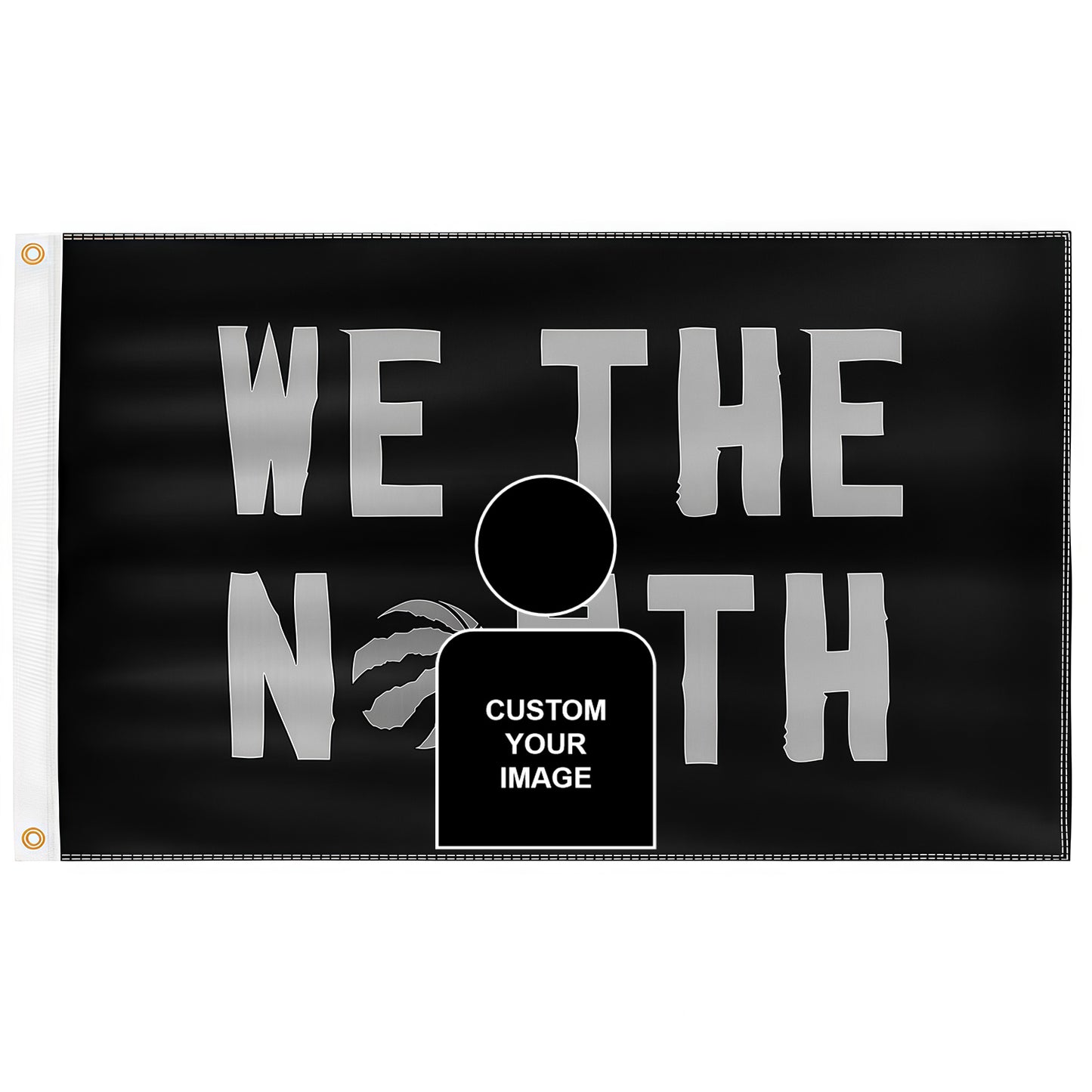 Captain America X Toronto Raptors Slogan Flag Custom Image