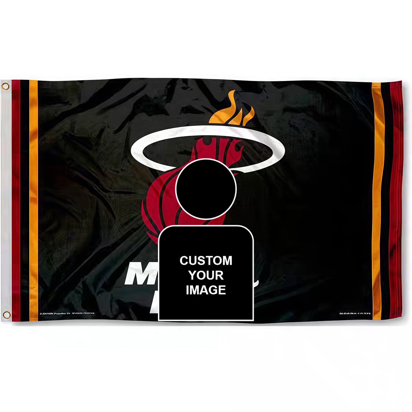 Michael Jackson X Miami Heat Black Flag Custom Image