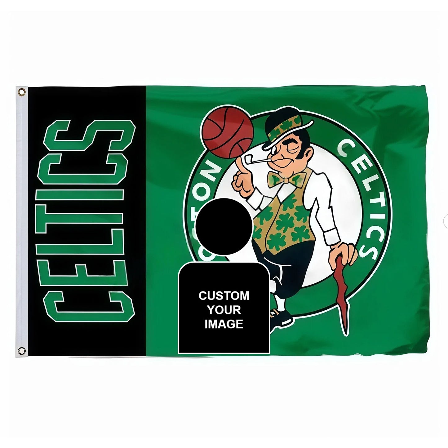Captain America X Boston Celtics Classic Flag Custom Image