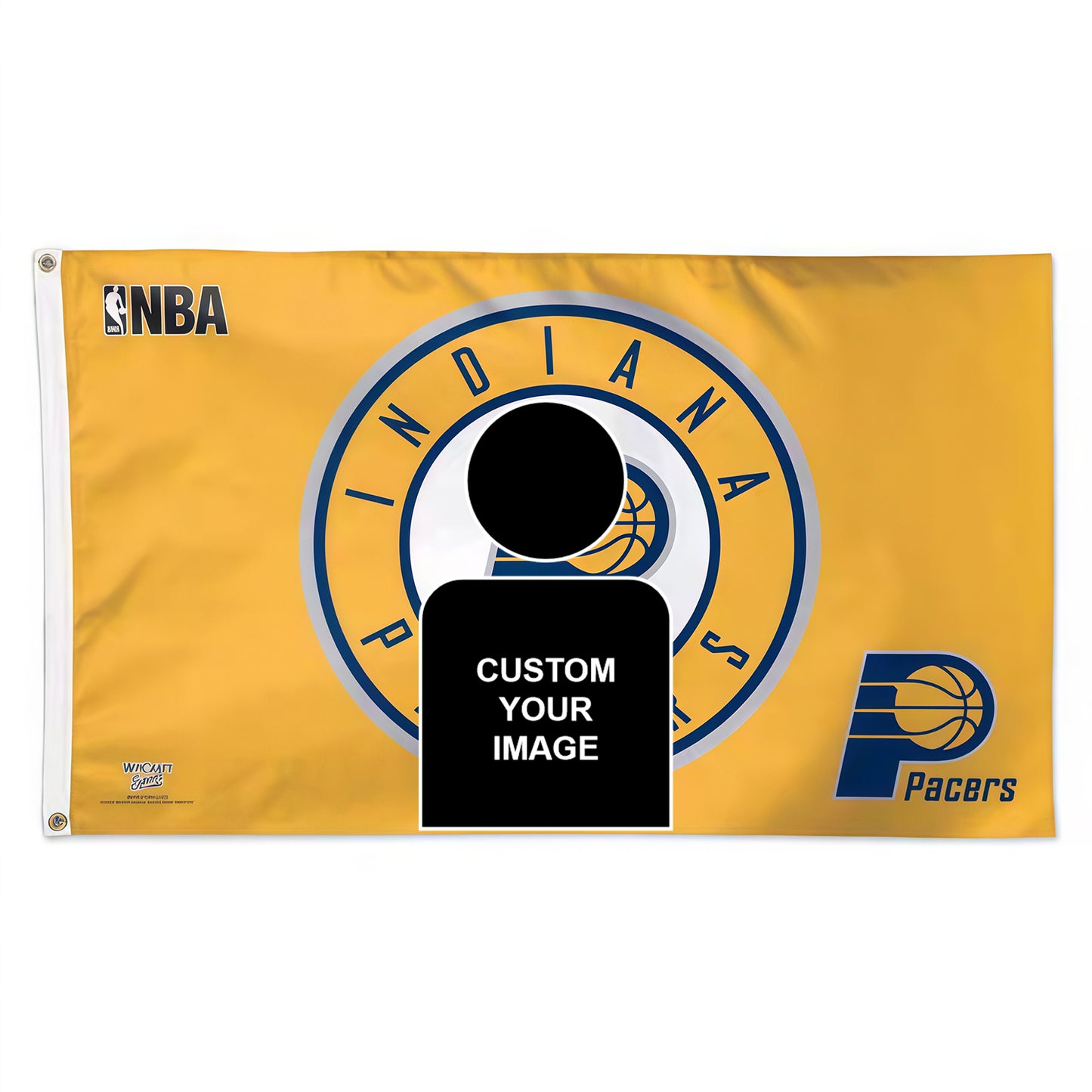 Travis Scott X Indiana Pacers Yellow Flag Custom Image
