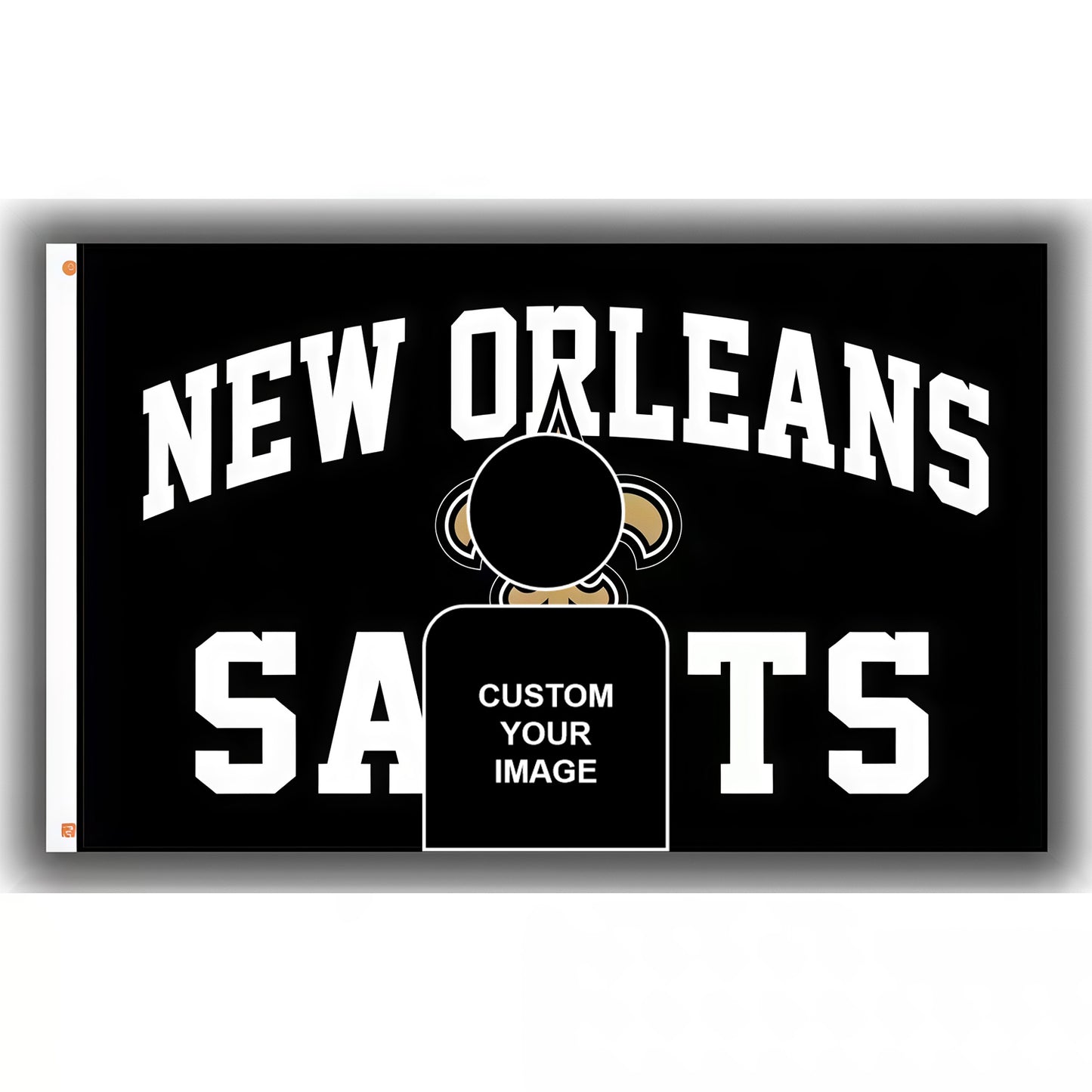 Sydney Sweeney X New Orleans Saints Black Flag Custom Image