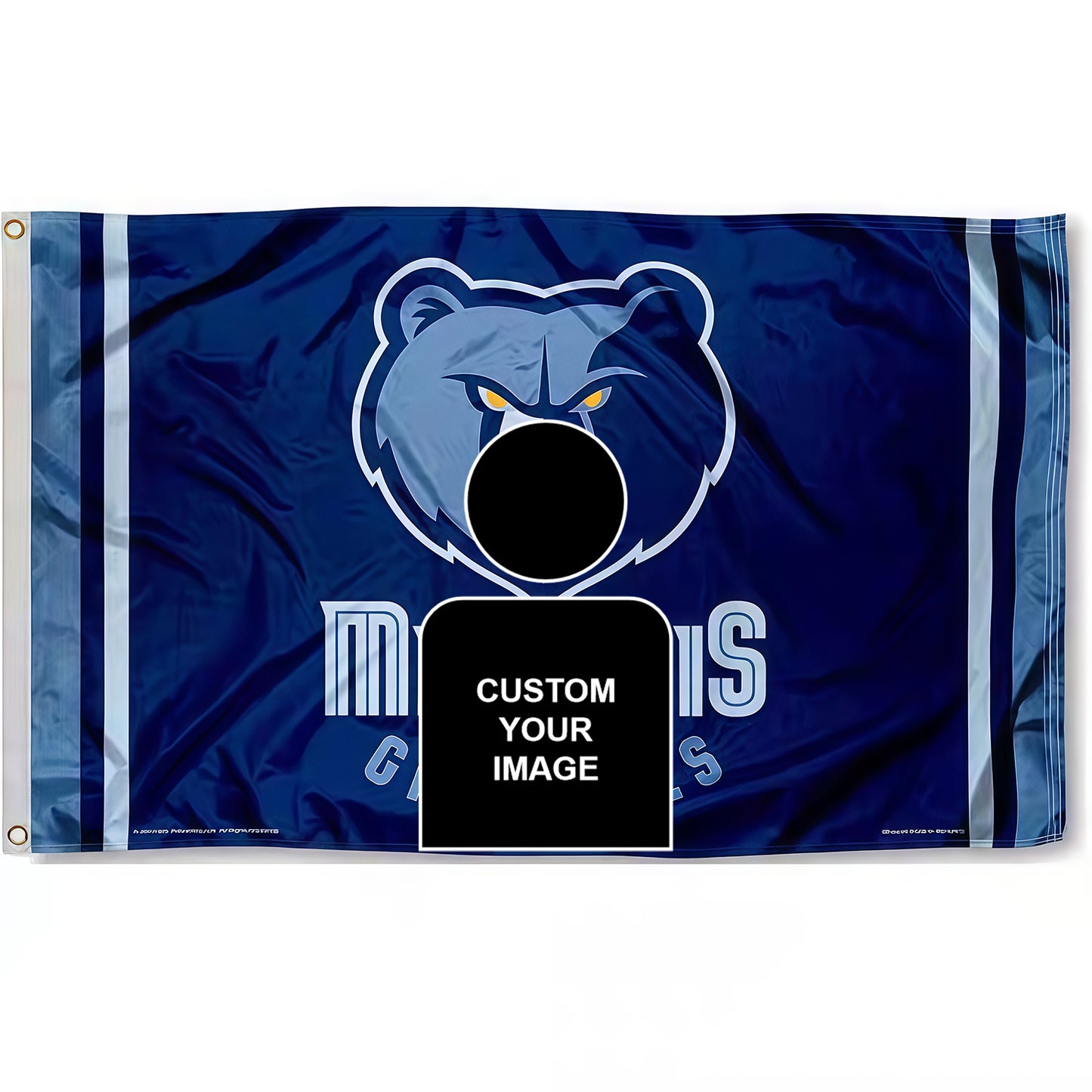 Michael Jackson X Memphis Grizzlies Blue Flag Custom Image