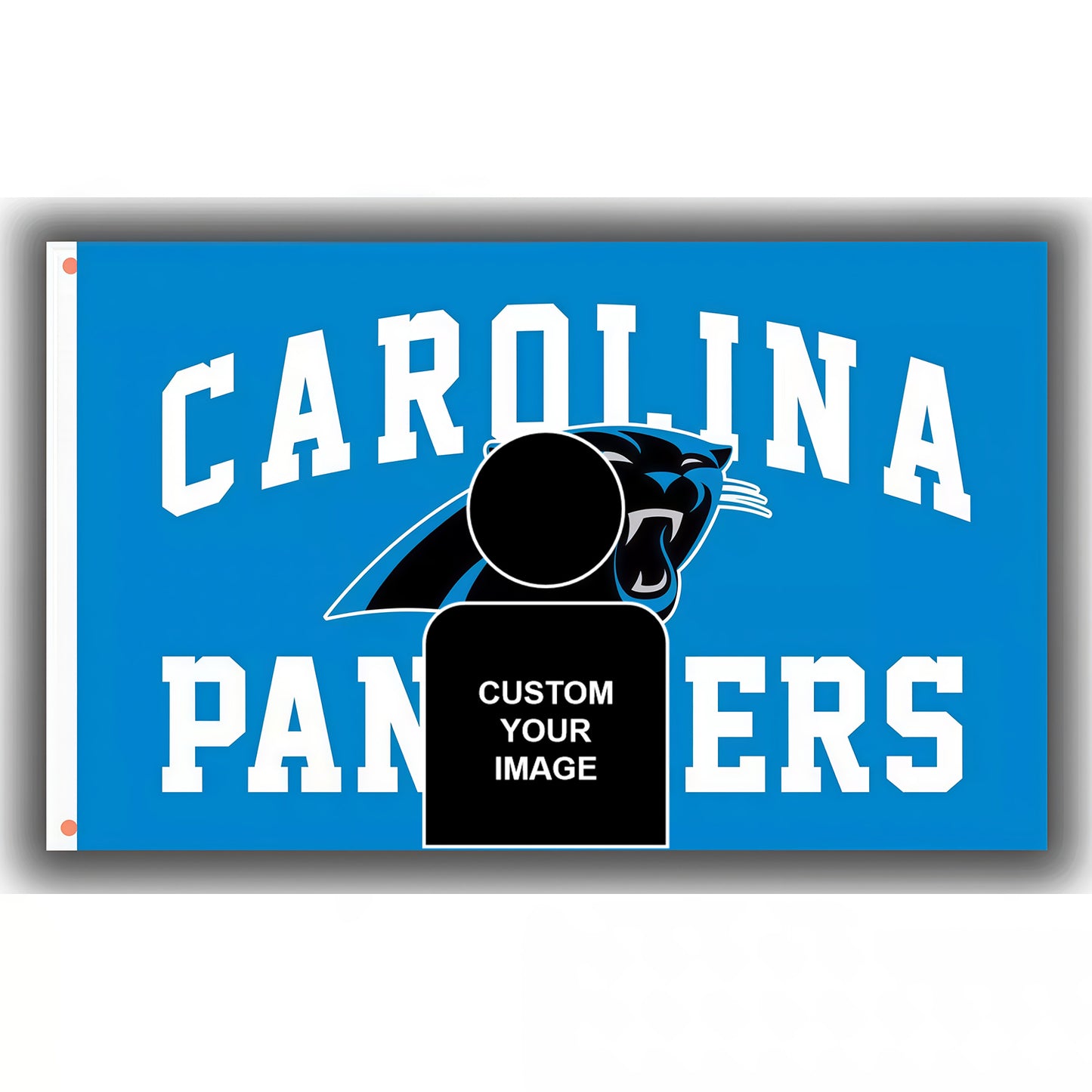 Kendrick Lamar X Carolina Panthers Blue Flag Custom Image