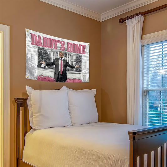 TRUMP DADDY'S HOME Flag Custom Image