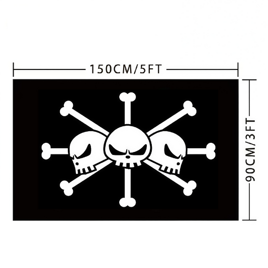 Edward Teach Flag Custom Image