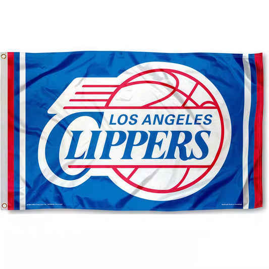 Los Angeles Clippers Blue Flag Custom Image
