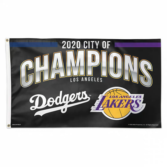 Los Angeles Lakers Black Flag Custom Image