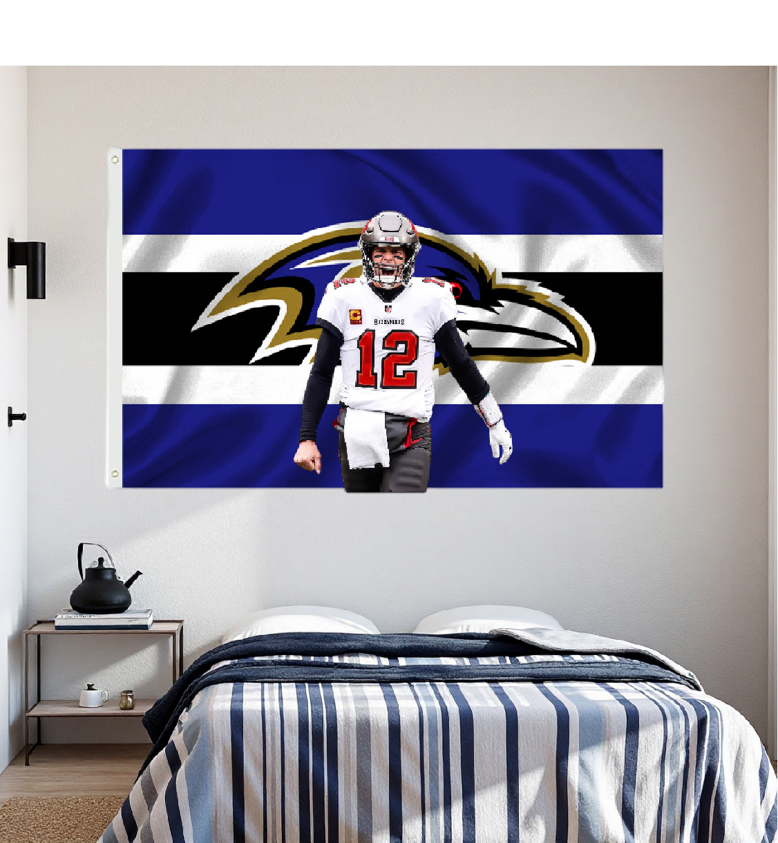 Baltimore Ravens Flag Custom Image