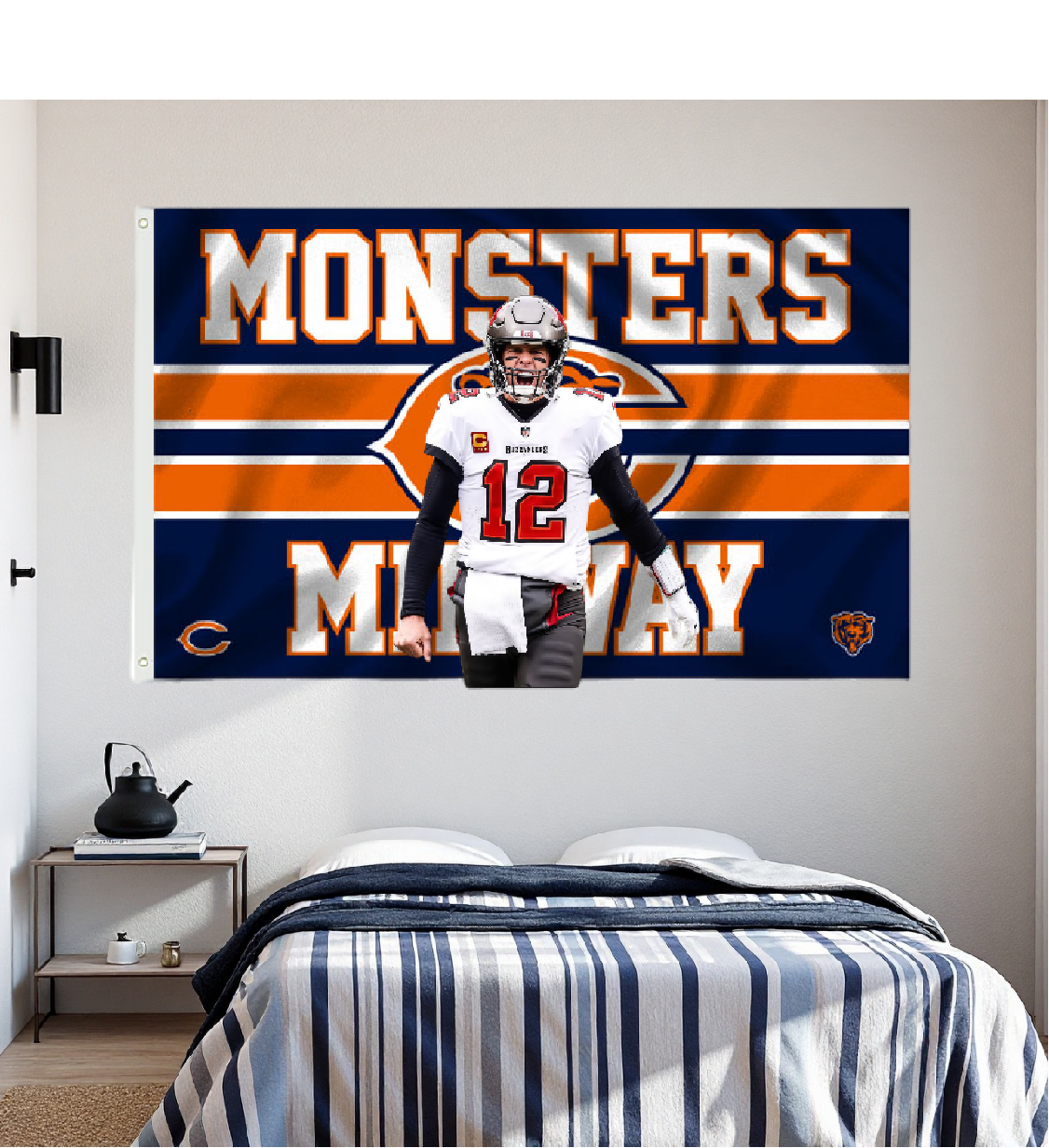 Chicago Bears Flag Custom Image