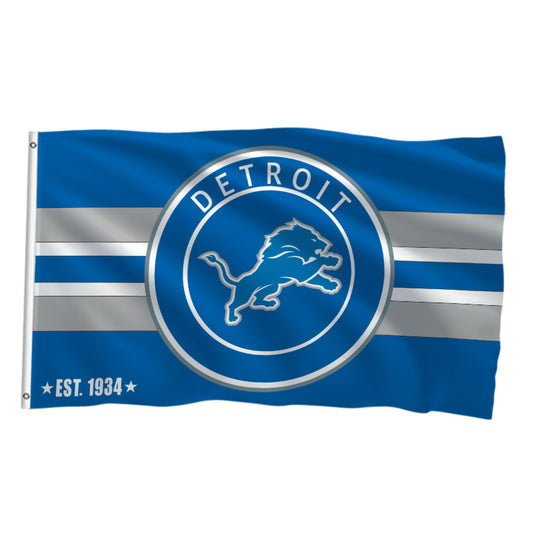 Detroit Lions Flag Custom Image