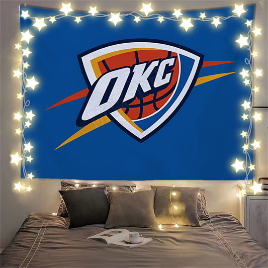 Oklahoma City Thunder Flag Custom Image
