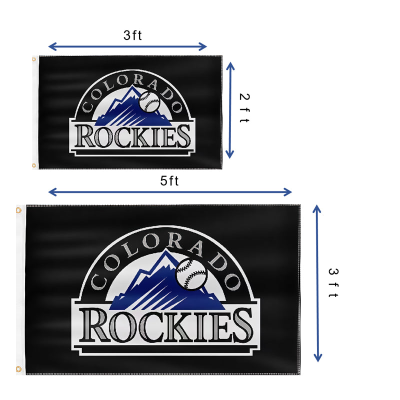 Colorado Rockies Flag Custom Image