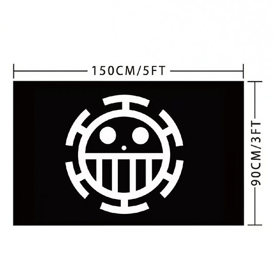 Trafalgar D. Water Law Flag Custom Image