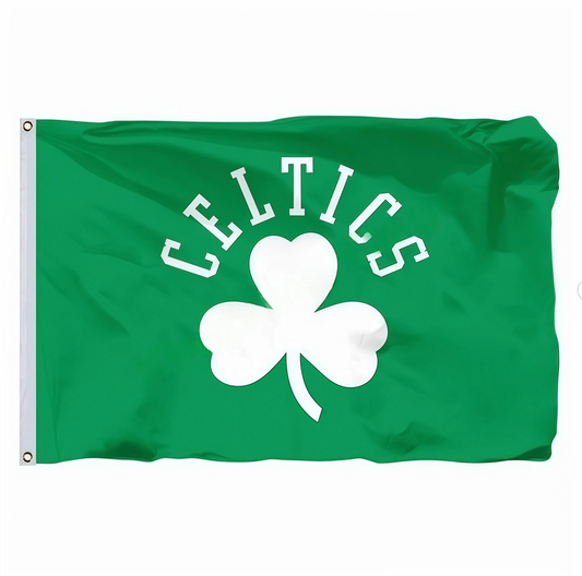 Boston Celtics Green Flag Custom Image