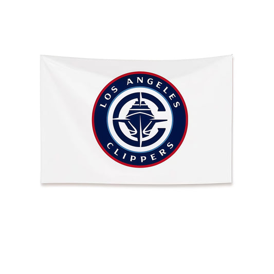 Los Angeles Clippers White Flag Custom Image