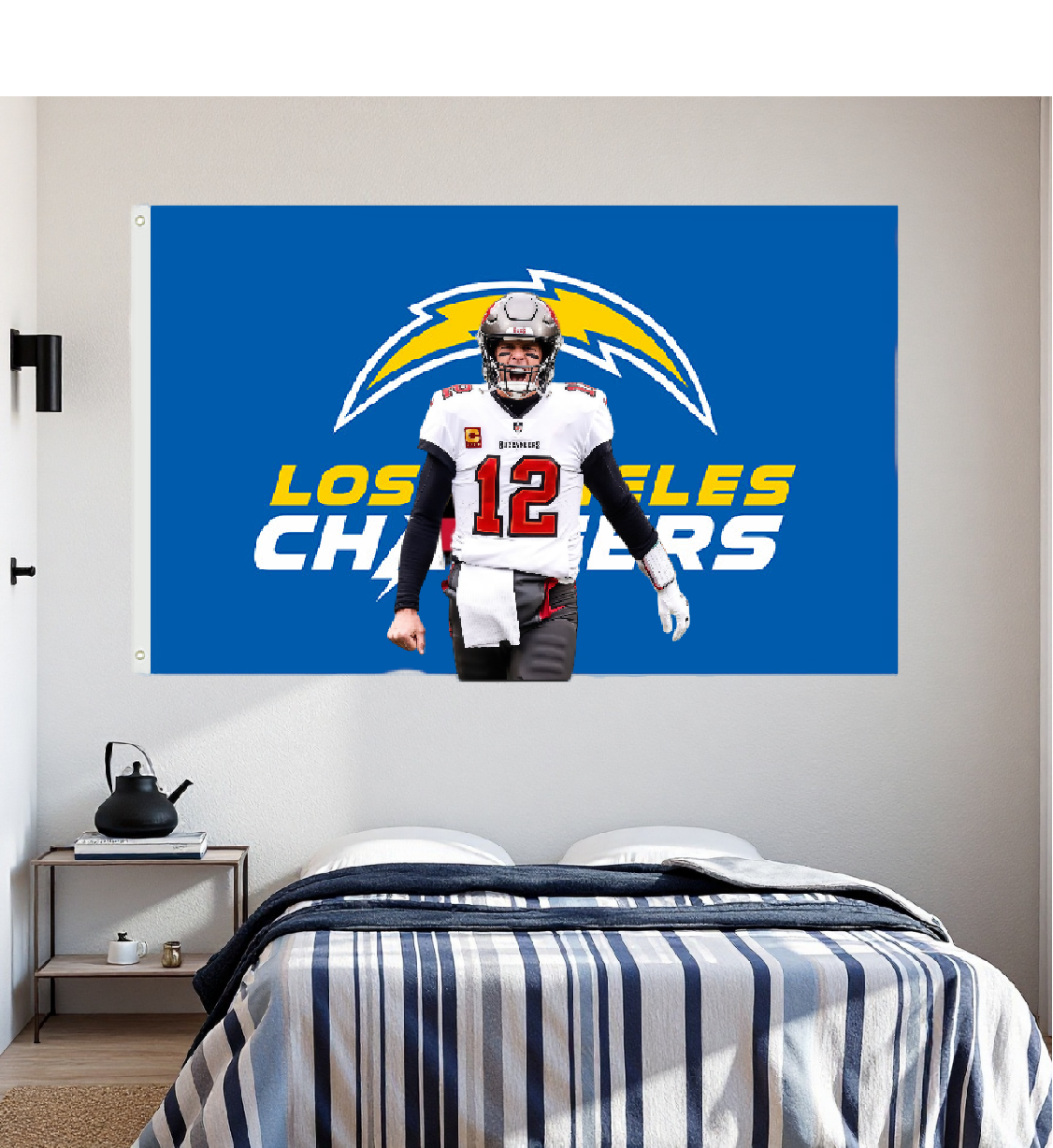 Los Angeles Chargers Flag Custom Image