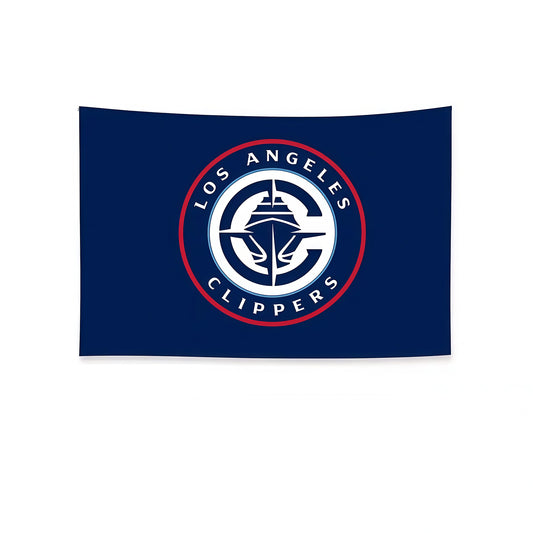 Los Angeles Clippers Blue Flag Custom Image