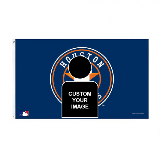 Houston Astros Black Flag Custom Image