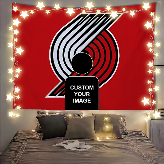Portland Trail Blazers Flag Custom Image