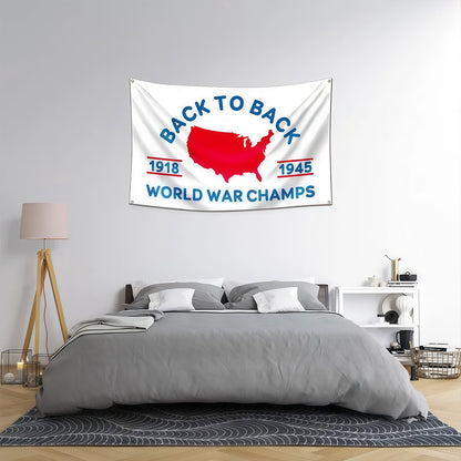 World War Champs Flag Custom Image