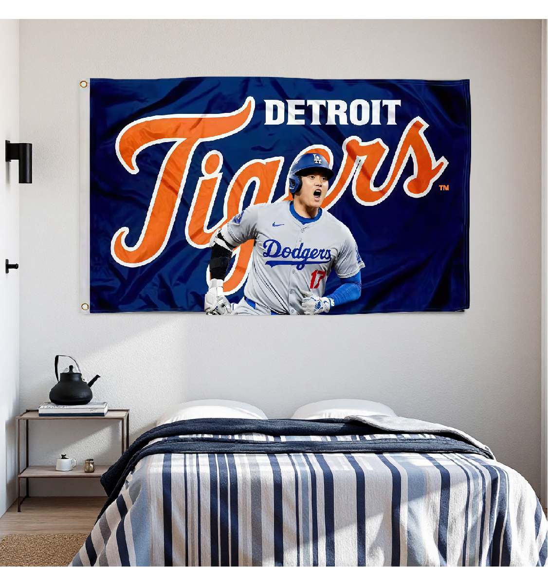 Detroit Tigers Flag Custom Image