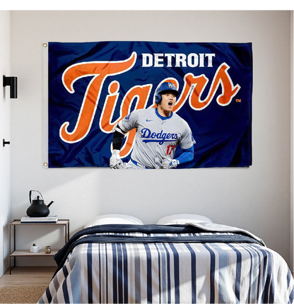 Detroit Tigers Flag Custom Image