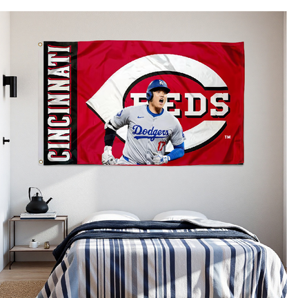 Cincinnati Reds Flag Custom Image