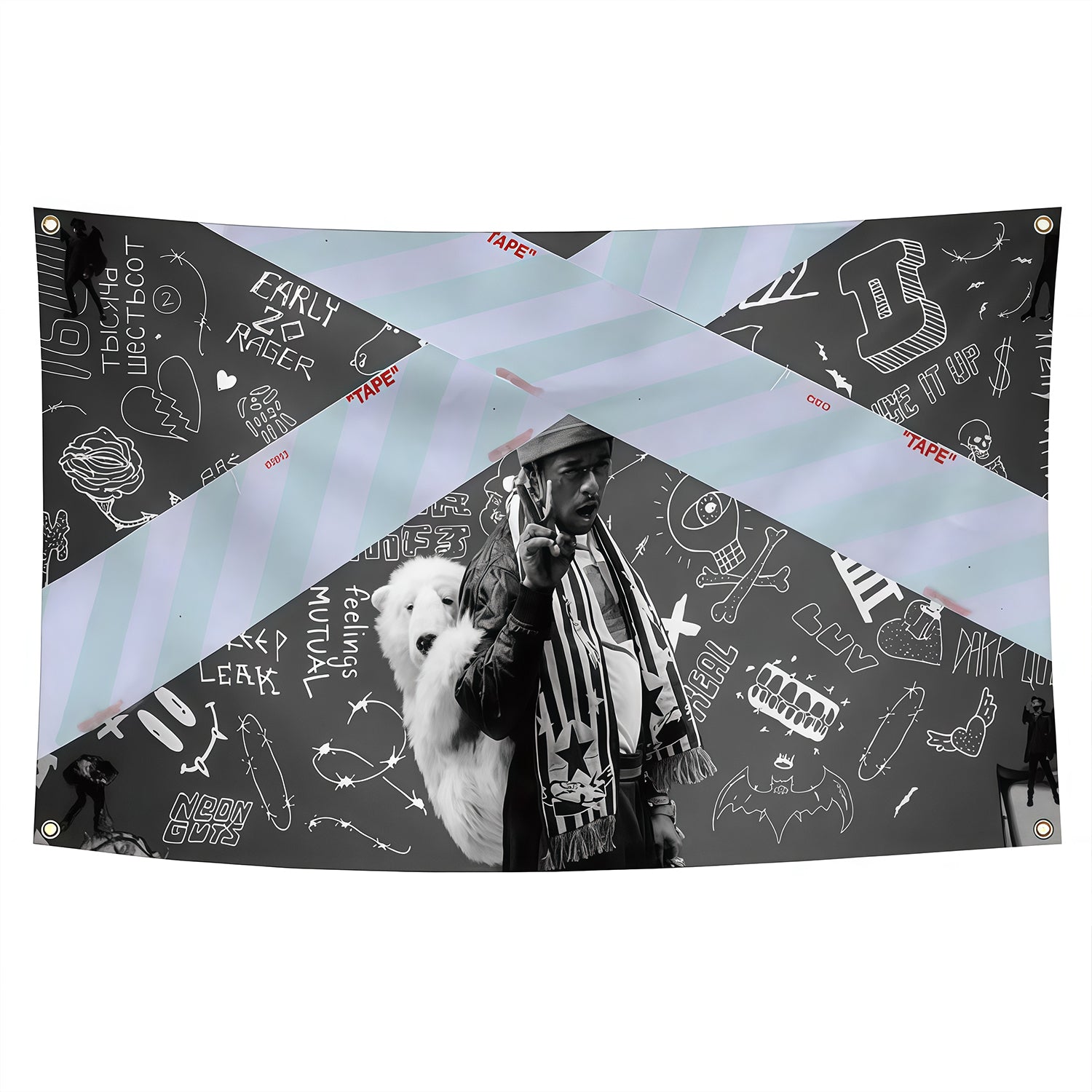 Luv Rage Flag Rapper Flag Custom Image – Yankeemake