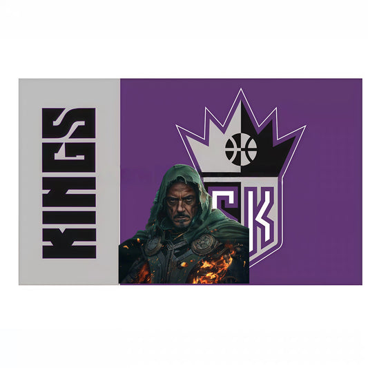 Doctor Doom X Sacramento Kings Retro Flag Custom Image
