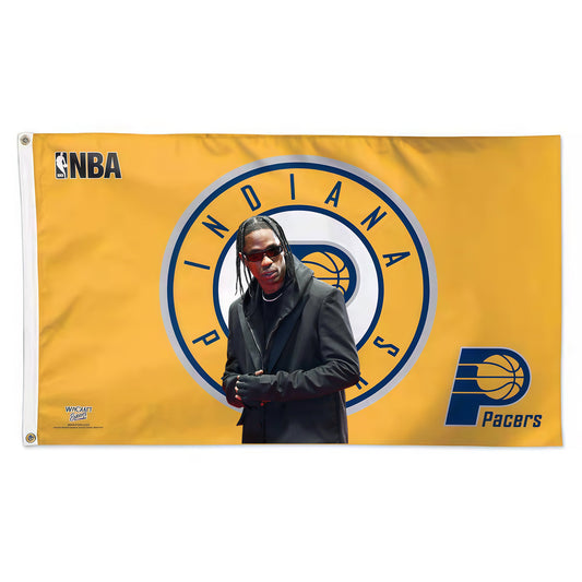 Travis Scott X Indiana Pacers Yellow Flag Custom Image