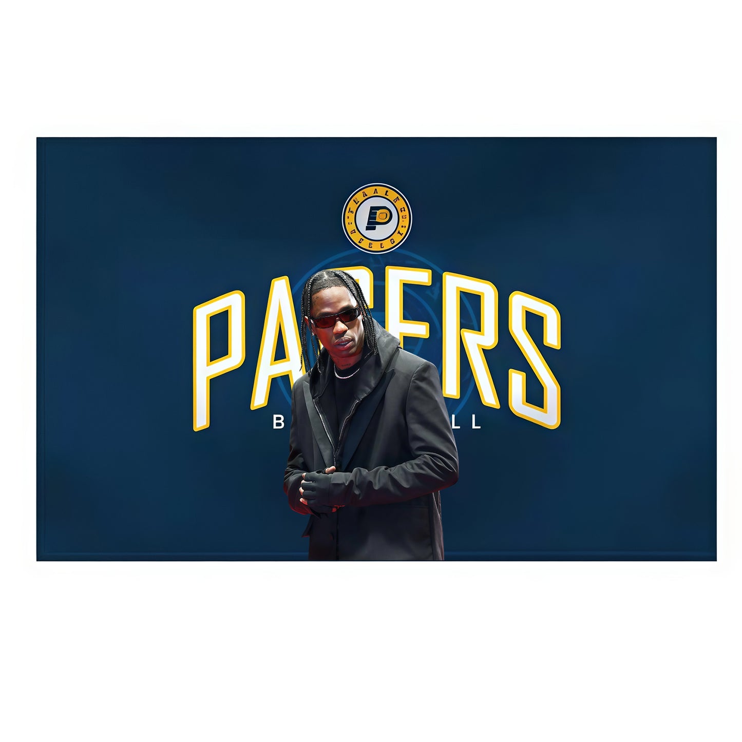Travis Scott X Indiana Pacers Mystery Flag Custom Image
