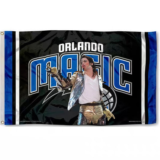 Michael Jackson X Orlando Magic Classic Flag Custom Image